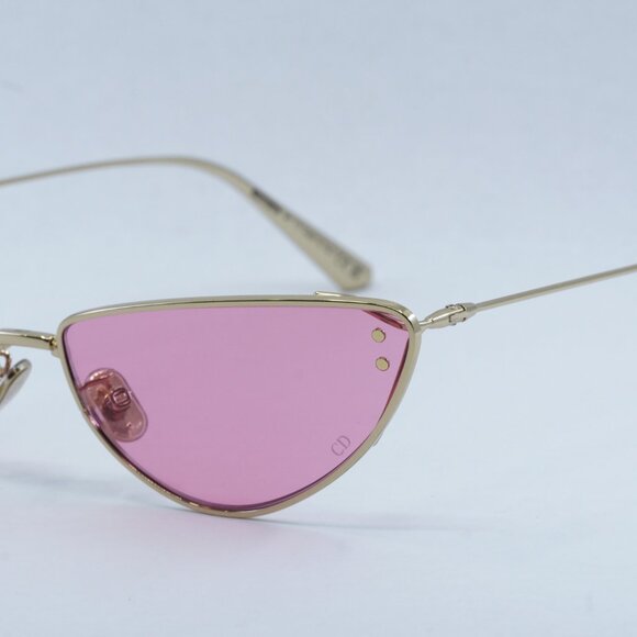 Dior MISSDIOR B1U B0N0 Sunglasses Gold Cat Eye Frame, Pink Lenses - Picture 3 of 13
